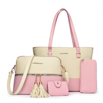 Four-Piece Colour-Block Bag Set