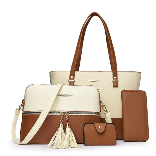 Four-Piece Colour-Block Bag Set