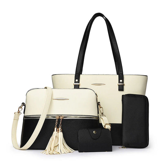 Four-Piece Colour-Block Bag Set