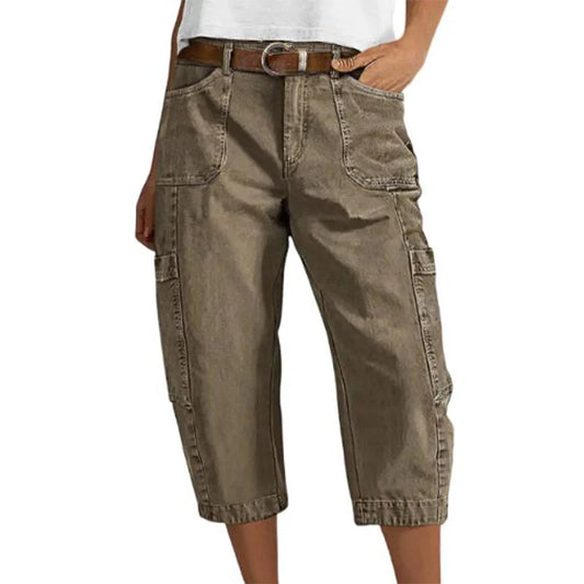 Women’s Relaxed Capri Cargo Trousers