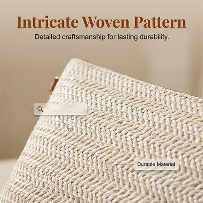 Women's Woven Shoulder and Clutch Bag