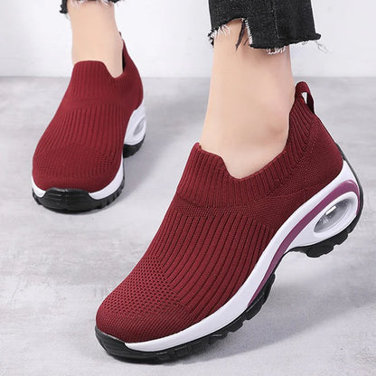 Women's Knitted Slip-On Trainers