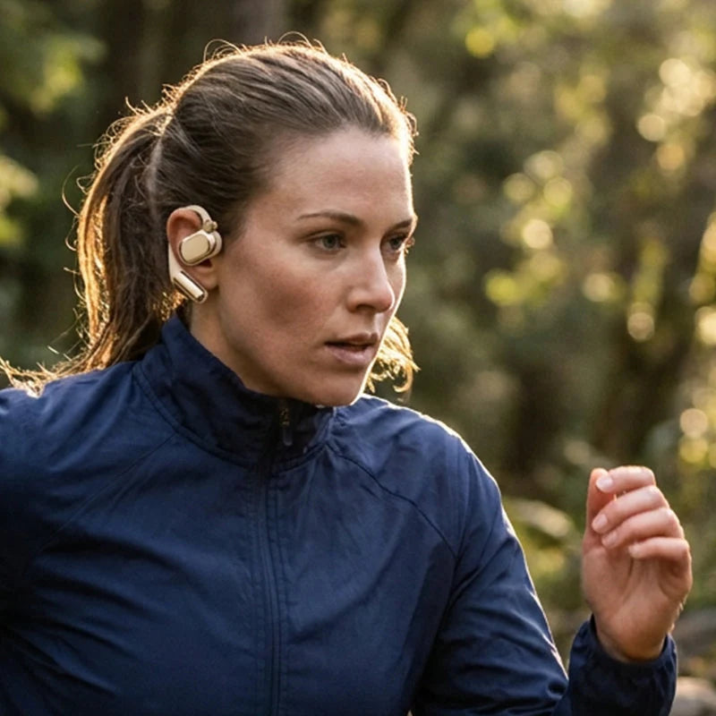 Open Ear Wireless Earphones with Light Case