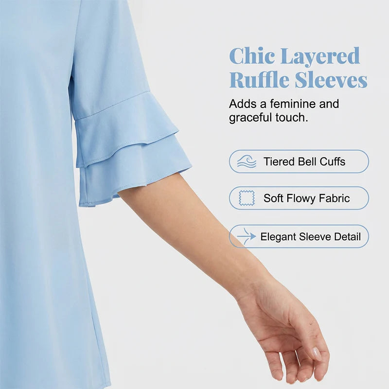 Women's Ruffle Sleeve Blouse