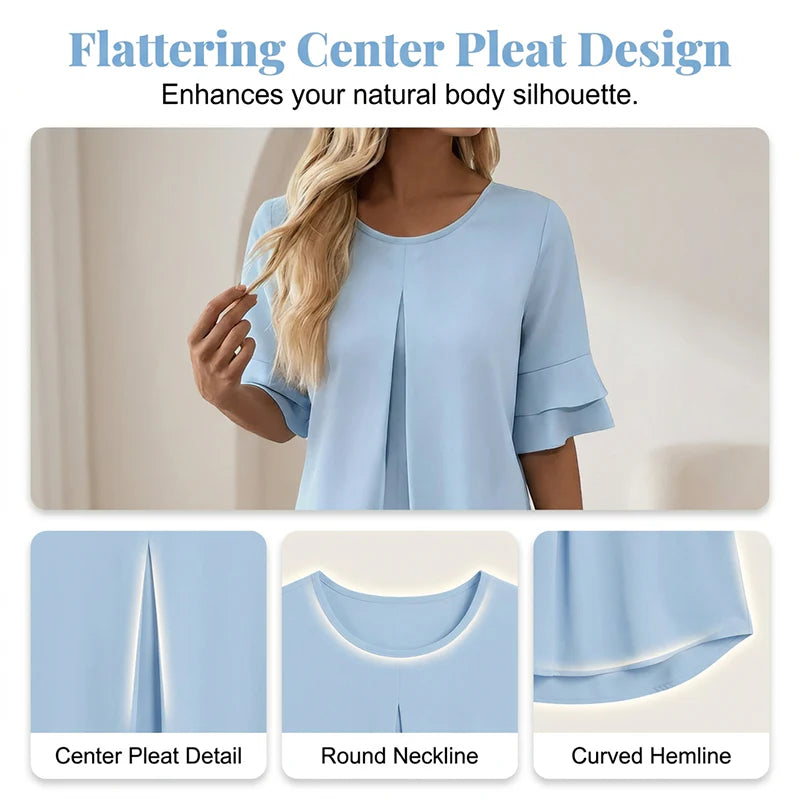 Women's Ruffle Sleeve Blouse