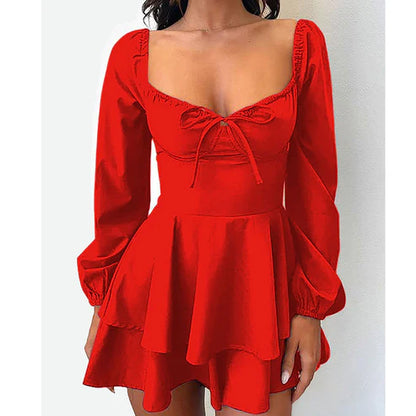 Women’s Sweetheart-Neck Skort Dress