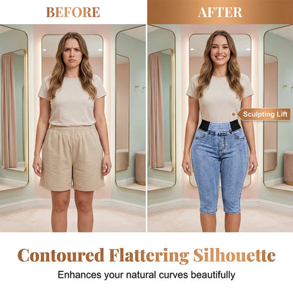 Women's High-Waisted Capri Jeans