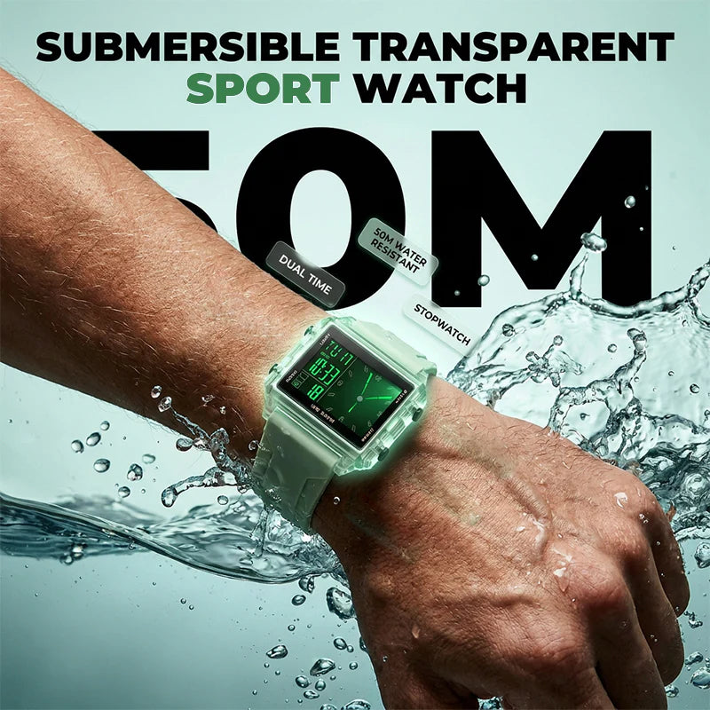 Transparent Digital Watch