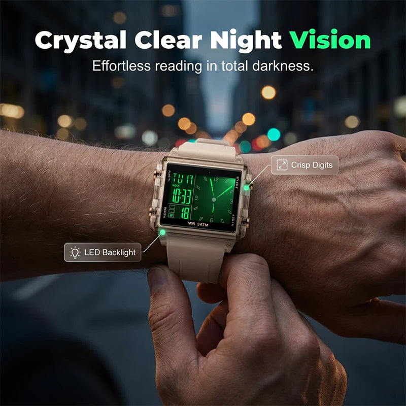 Transparent Digital Watch