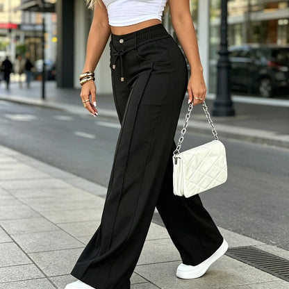 Women’s High-Waisted Straight-Leg Trousers