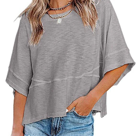 Women's Relaxed Flare Sleeve Casual Top