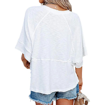 Women's Relaxed Flare Sleeve Casual Top