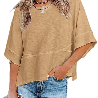 Women's Relaxed Flare Sleeve Casual Top