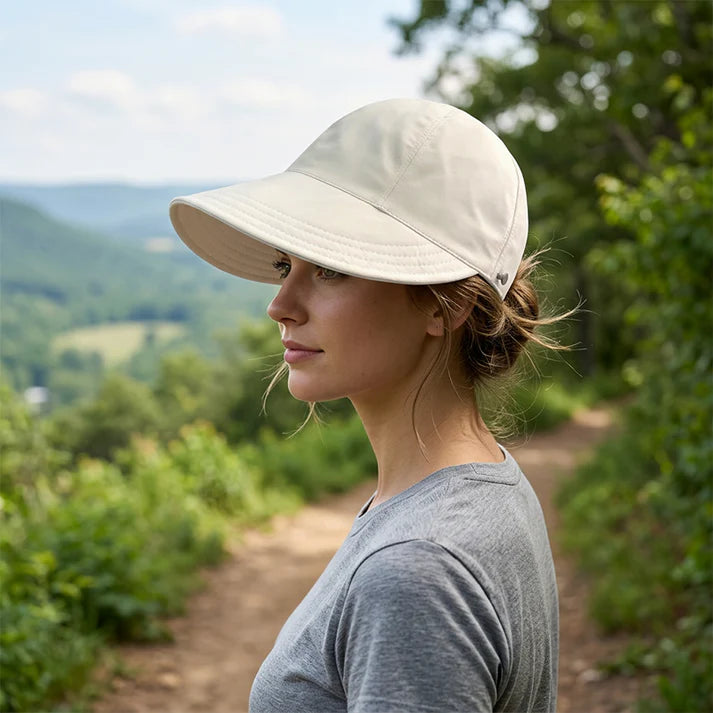 Women's Adjustable Ponytail Sun Cap