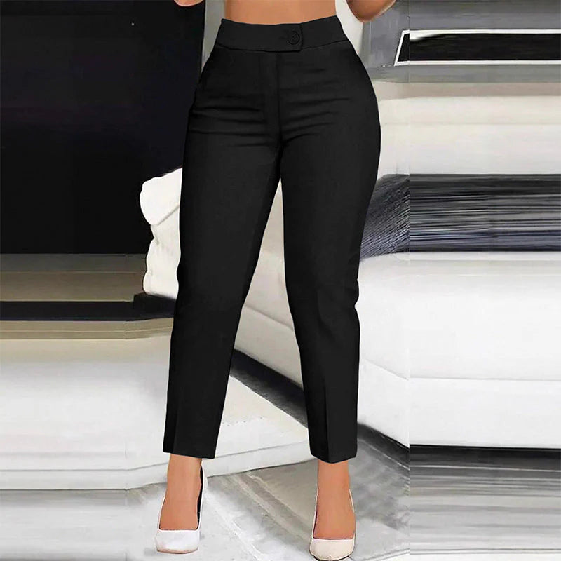 Women's High-Waisted Cropped Trousers