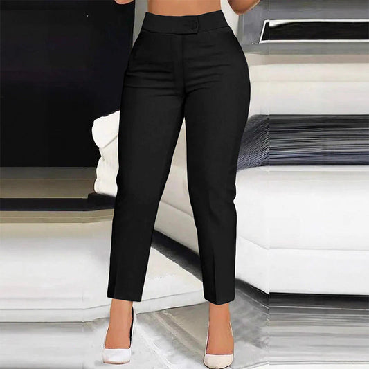 Women's High-Waisted Cropped Trousers