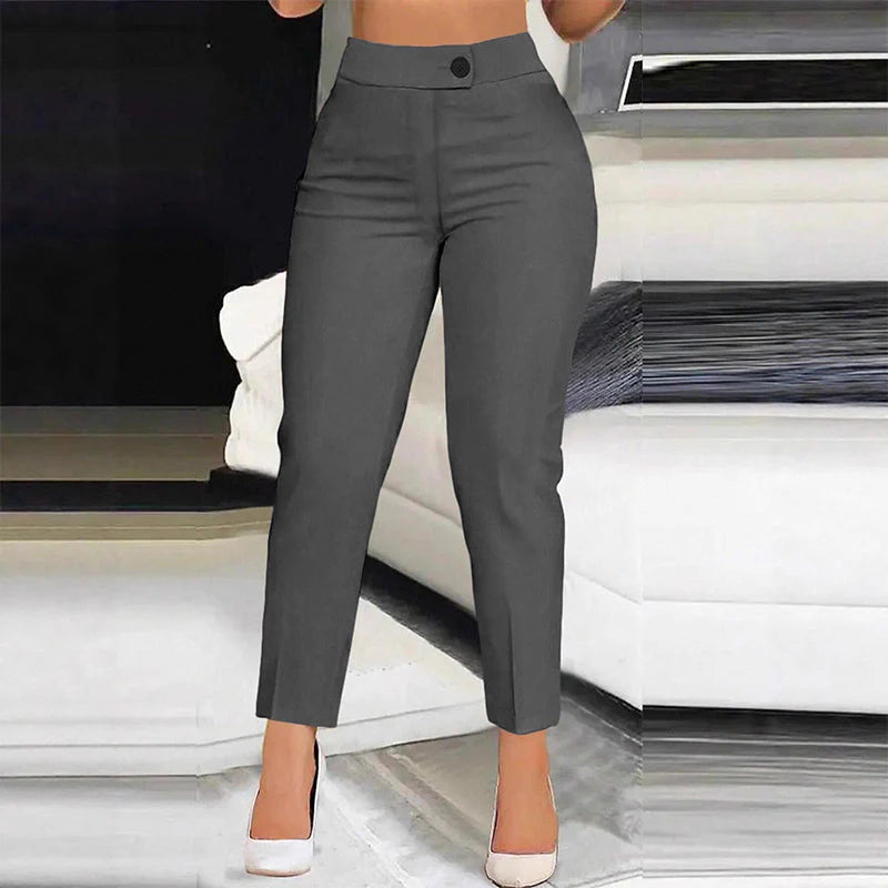Women's High-Waisted Cropped Trousers