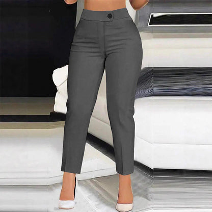 Women's High-Waisted Cropped Trousers