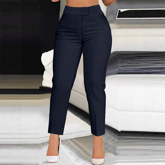 Women's High-Waisted Cropped Trousers