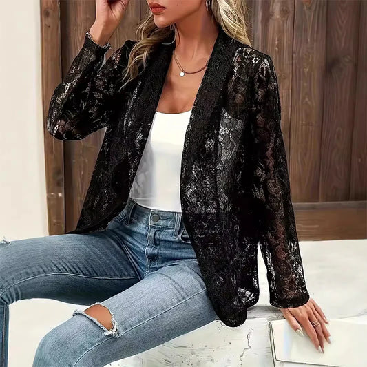 Women's Floral Lace Blazer