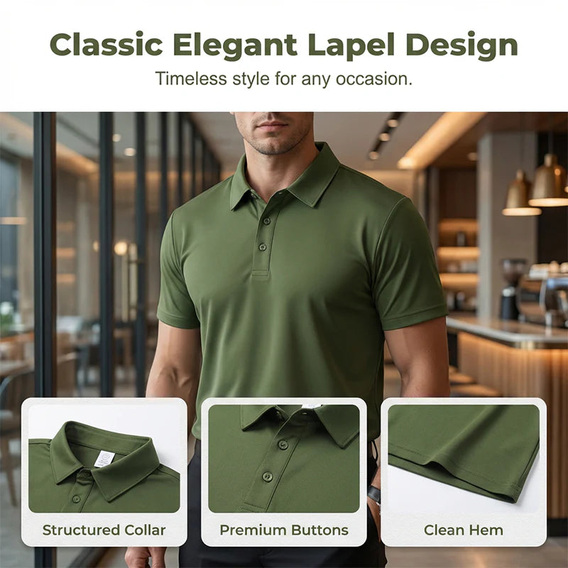Men’s Lightweight Collared Summer T-Shirt