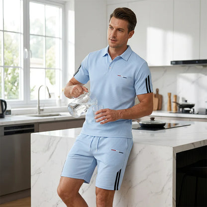 Men’s Polo Shirt and Shorts Set