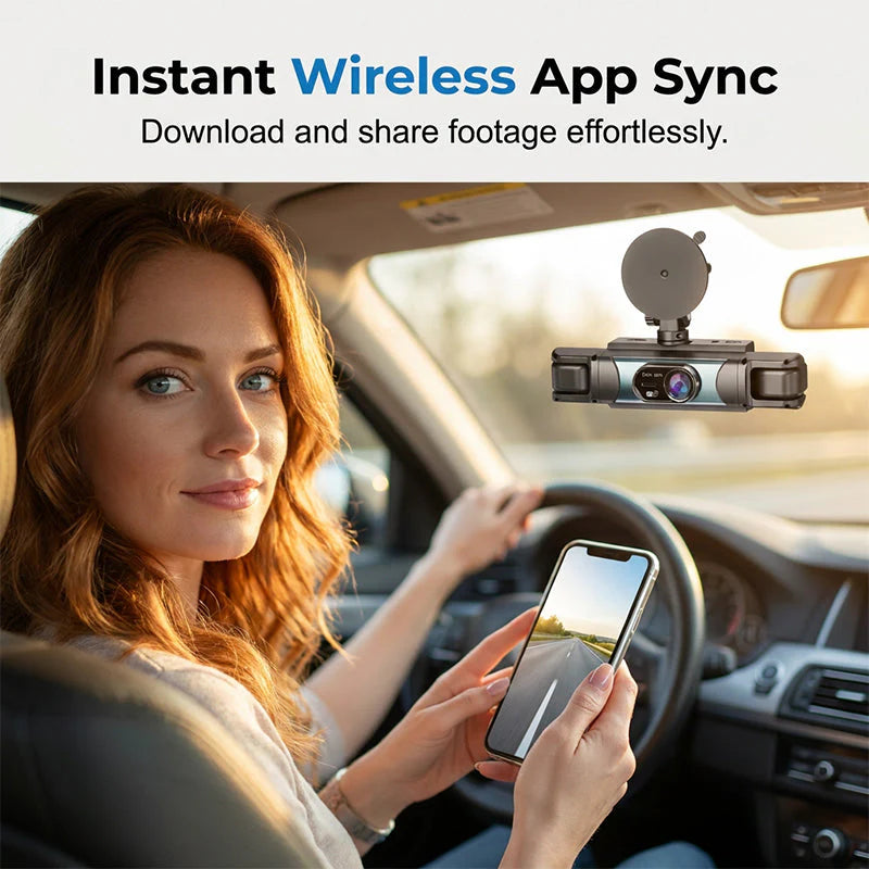 1080P Dual-Lens Wi-Fi Dash Camera