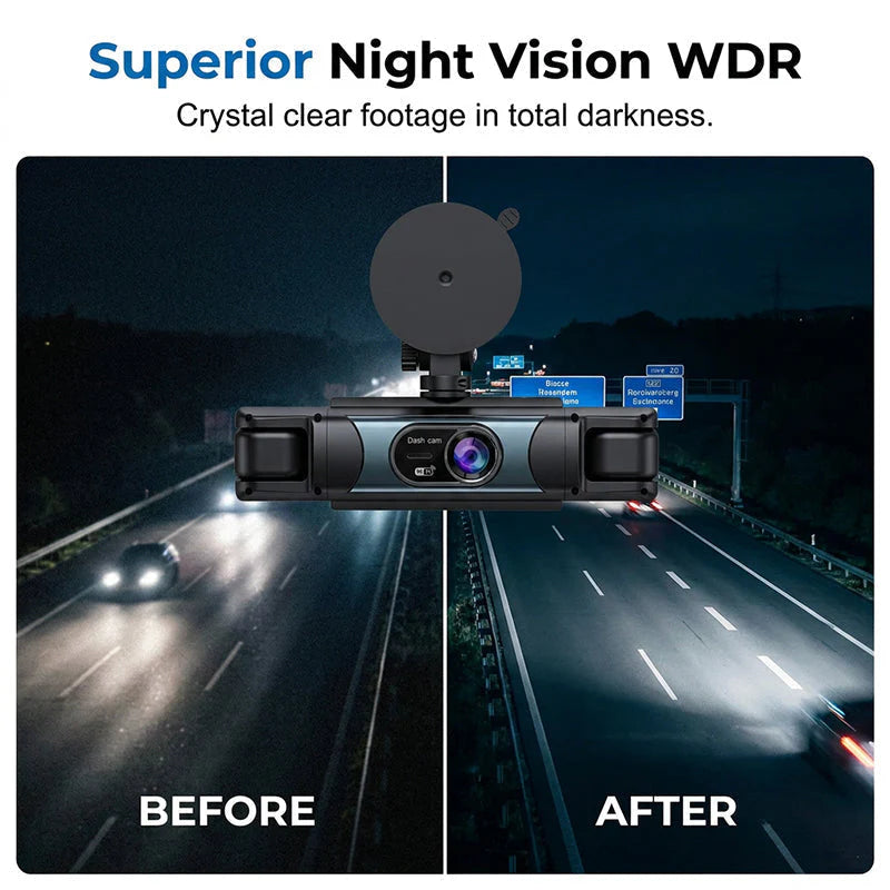 1080P Dual-Lens Wi-Fi Dash Camera