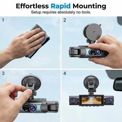 1080P Dual-Lens Wi-Fi Dash Camera