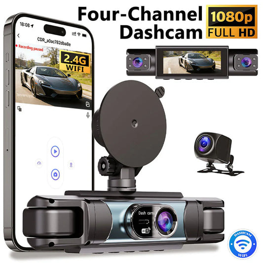 1080P Dual-Lens Wi-Fi Dash Camera