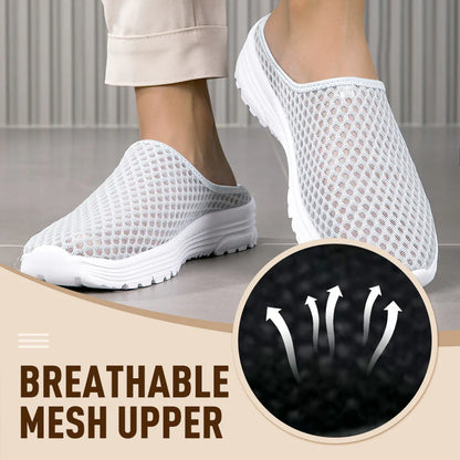 Breathable Mesh Slip-On Mules