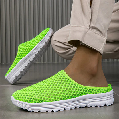 Breathable Mesh Slip-On Mules