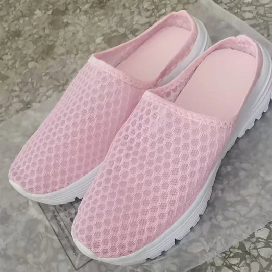 Breathable Mesh Slip-On Mules
