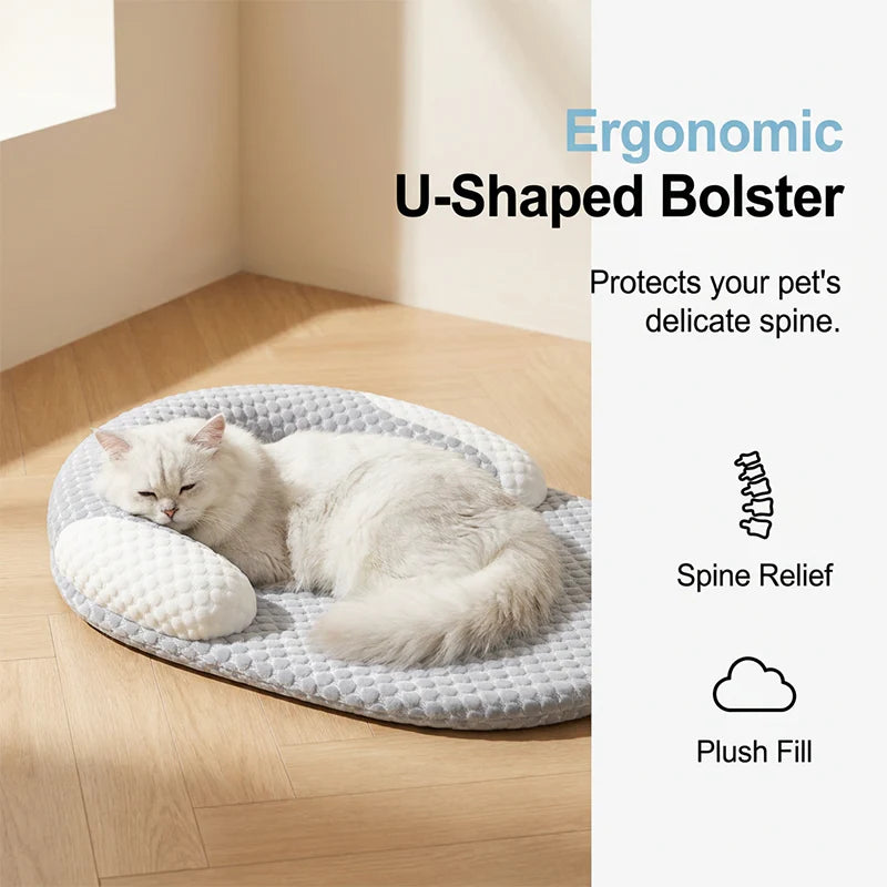 Cooling U-Shaped Pet Bed