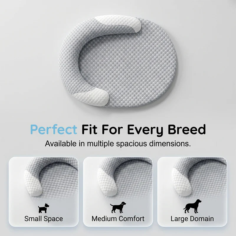 Cooling U-Shaped Pet Bed