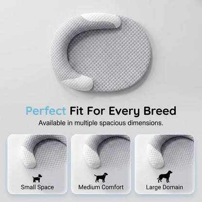 Cooling U-Shaped Pet Bed