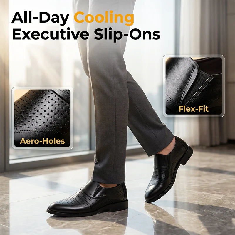 Men’s Perforated Slip-On Dress Shoes