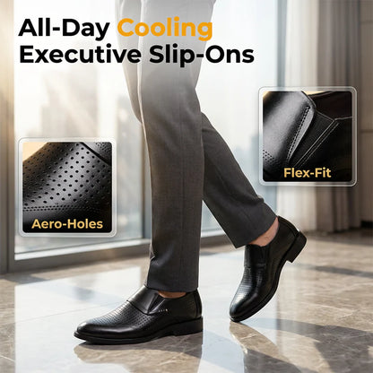 Men’s Perforated Slip-On Dress Shoes