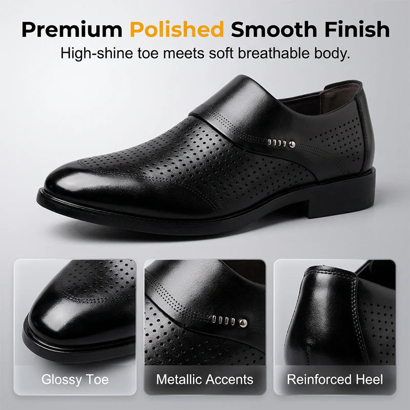 Men’s Perforated Slip-On Dress Shoes