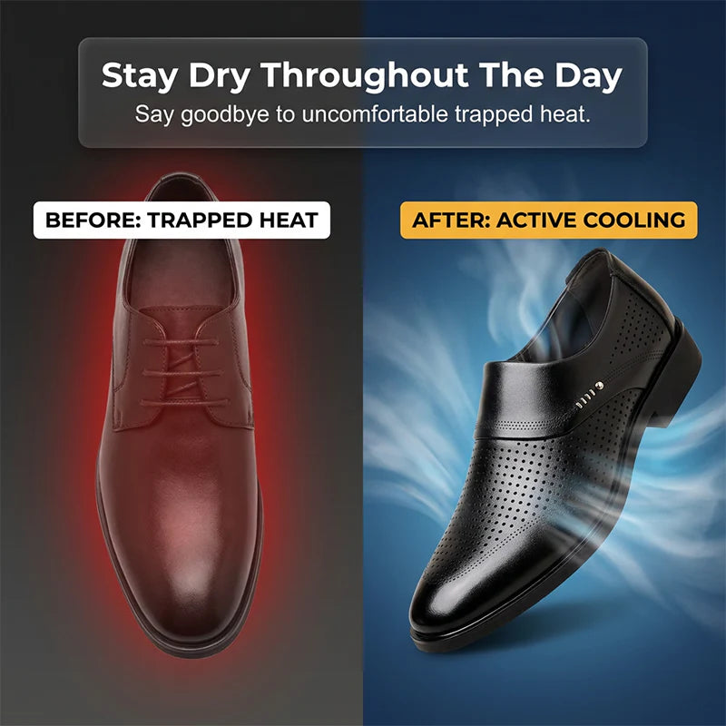 Men’s Perforated Slip-On Dress Shoes