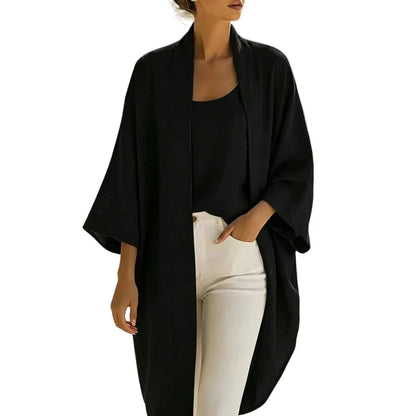 Women’s Open-Front Cardigan and Vest Top Set