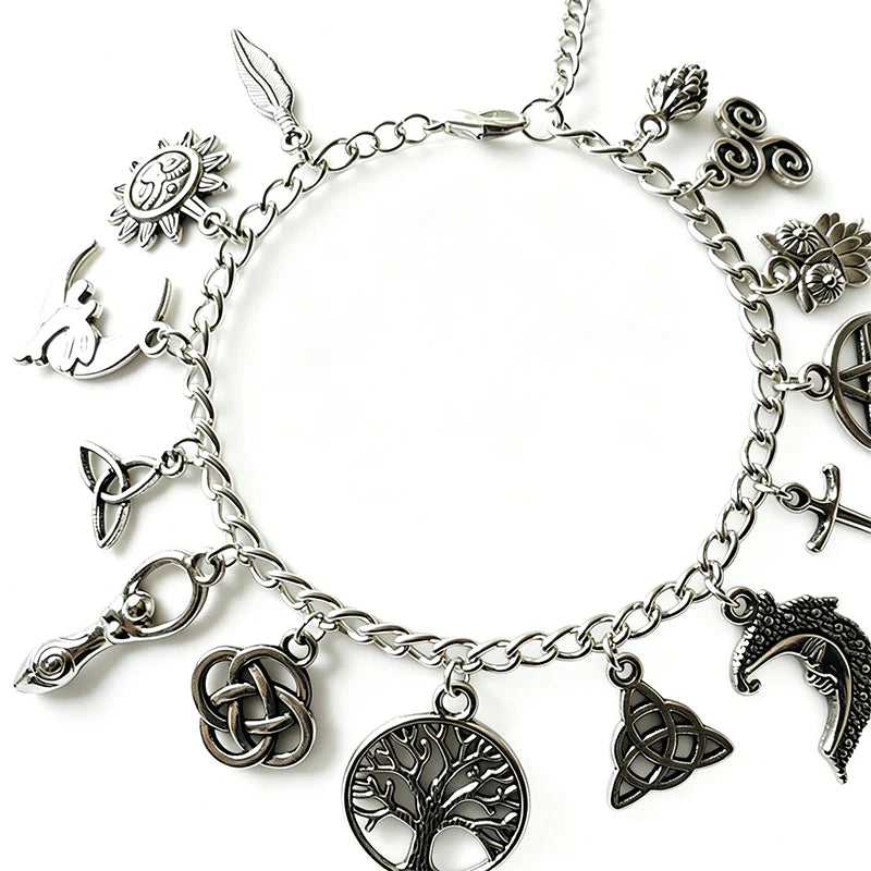 Vintage Symbol Charm Bracelet