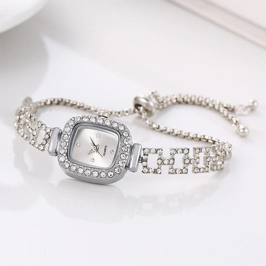 Women's Square Drawstring Bracelet Watch