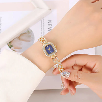 Women's Square Drawstring Bracelet Watch