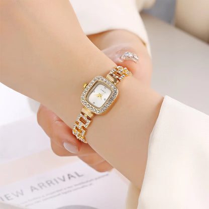 Women's Square Drawstring Bracelet Watch