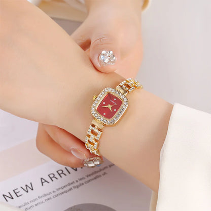 Women's Square Drawstring Bracelet Watch