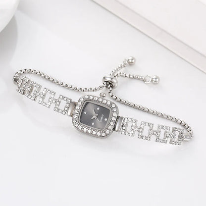 Women's Square Drawstring Bracelet Watch
