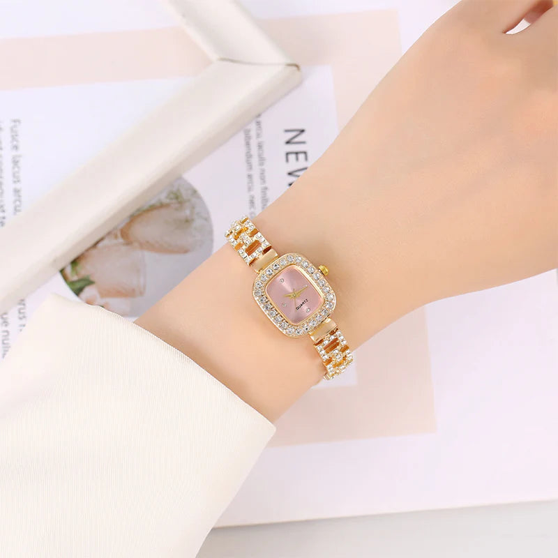 Women's Square Drawstring Bracelet Watch