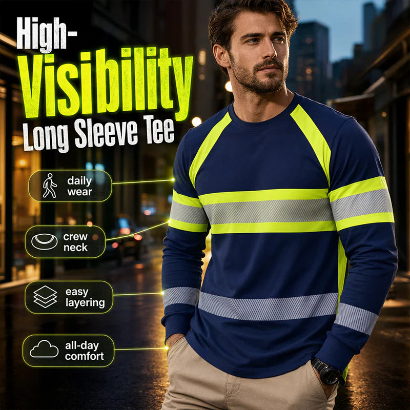 Men’s Colour-Block Long Sleeve T-Shirt