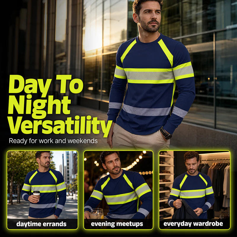 Men’s Colour-Block Long Sleeve T-Shirt